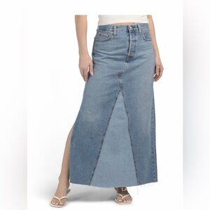 Levi's Iconic Long Skirt With Side Slit NWT Size 27